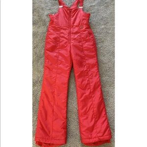 Skyr Vintage Red Bib Overall Ski Snow Suit Women S